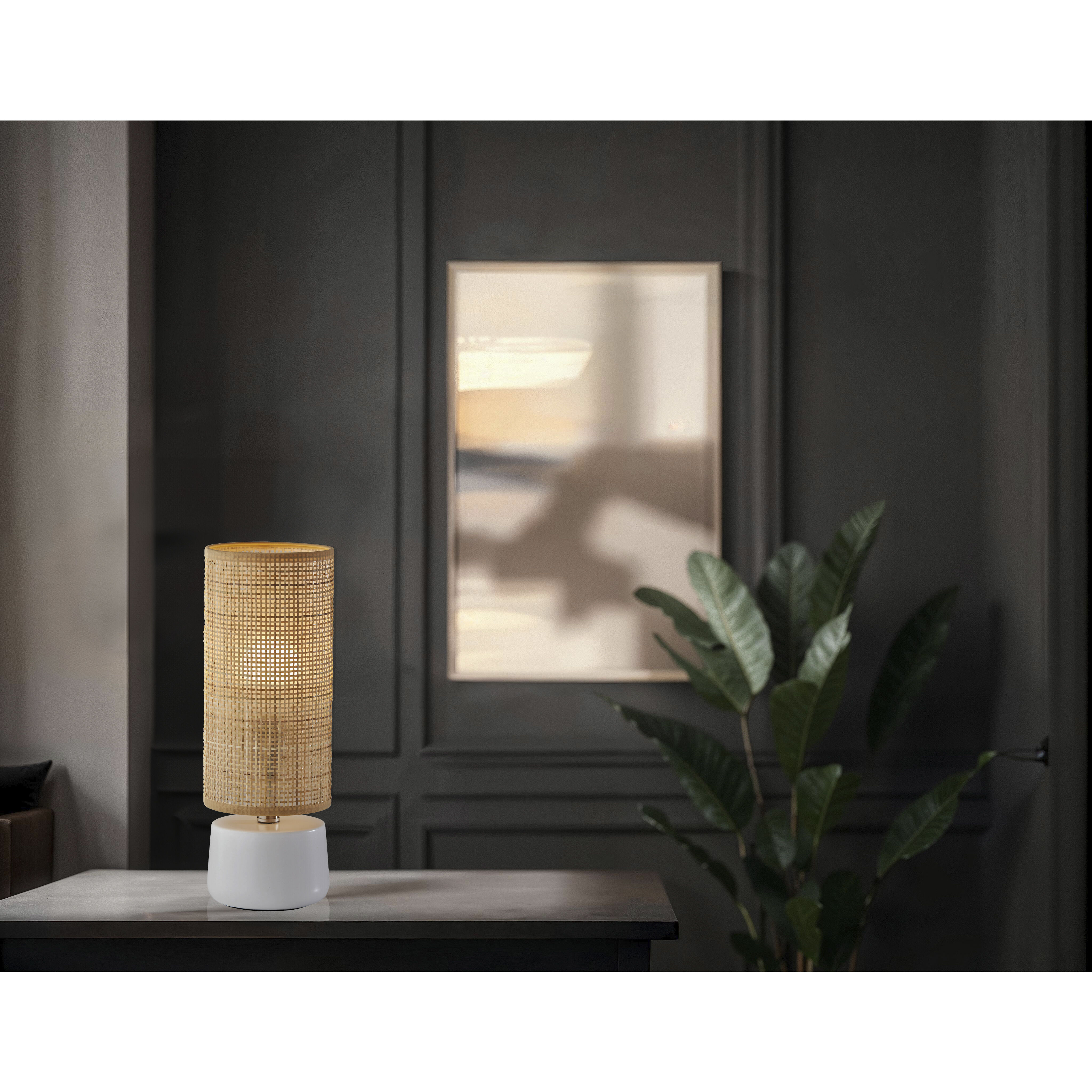 Sheffield 16 inch 40.00 watt White Table Lantern Portable Light